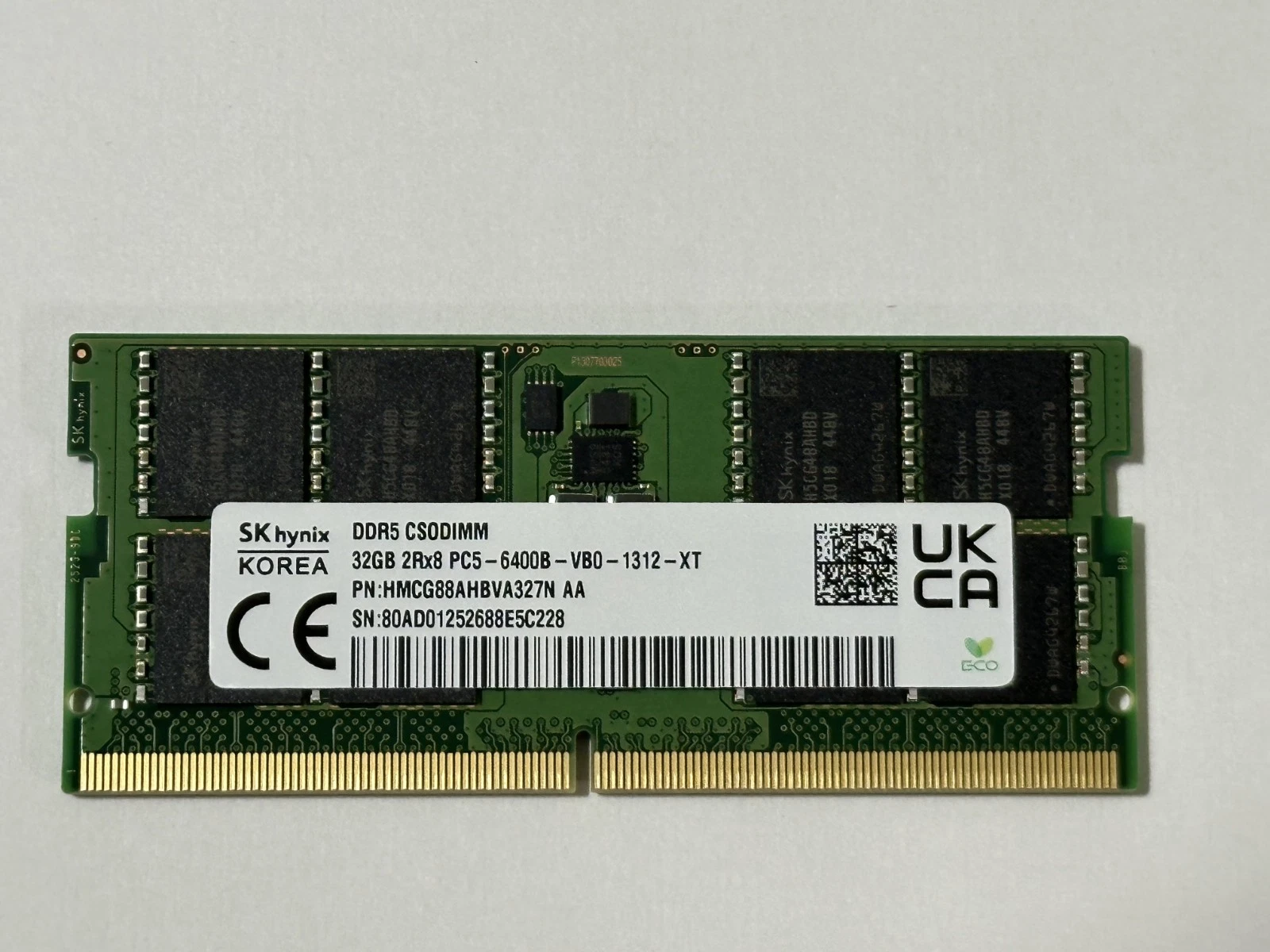 (OEM) SK hynix - 32GB DDR5-6400 CSODIMM -HMCG88AHBVA327N AA - Picture 1 of 1