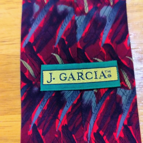 Vintage Jerry Garcia Mens Neck Tie 100% Silk Lunch Collection 17 - Picture 2 of 4