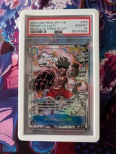 PSA 10 Monkey.D.Luffy (118) (Manga) OP11-118 with White Guard