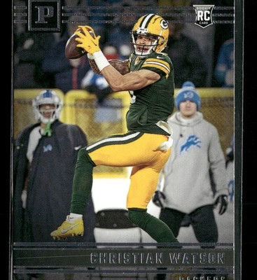 2022 Panini Chronicles #PA-14 Christian Watson Panini Pink Green Bay Packers