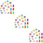  3 Pack Glass Markers for Drinks Cup Identifiers Colorful Silicone