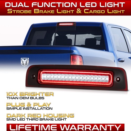 Full LED OE Style 3rd Third Brake Cargo Light For 2009-2024 Ram 1500 2500 3500 - Picture 1 of 10