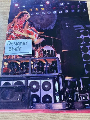 Eddie Van Halen High Stage Jump & Promotional Guitar Scenes Book Photograph - Picture 2 of 2