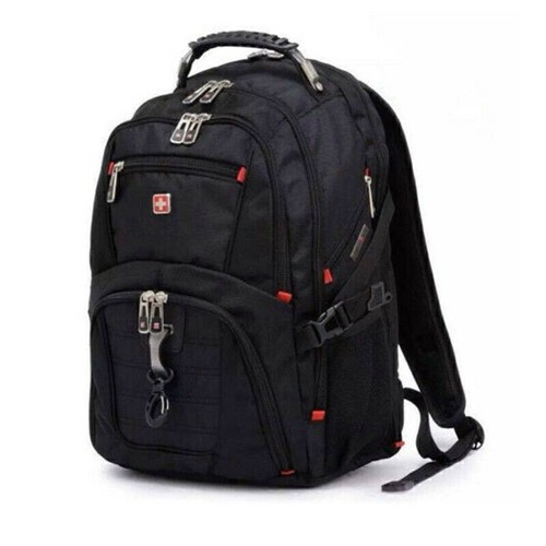 Herren Rucksack Swiss Backpack Laptop Notebook Koffer Taschen Bag 17 Zoll--