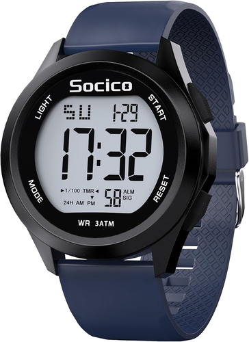 SOCICO Reloj Digital Para Hombre, Deportivo, Militar, Resistente Al Agua, Cronóg - Imagen 7 de 12