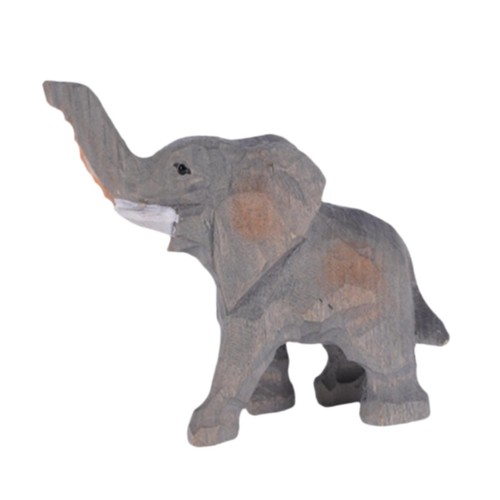 Elephant Statue Decorative Animal Figurine for Fireplace Living Room Shelf - Picture 7 of 7