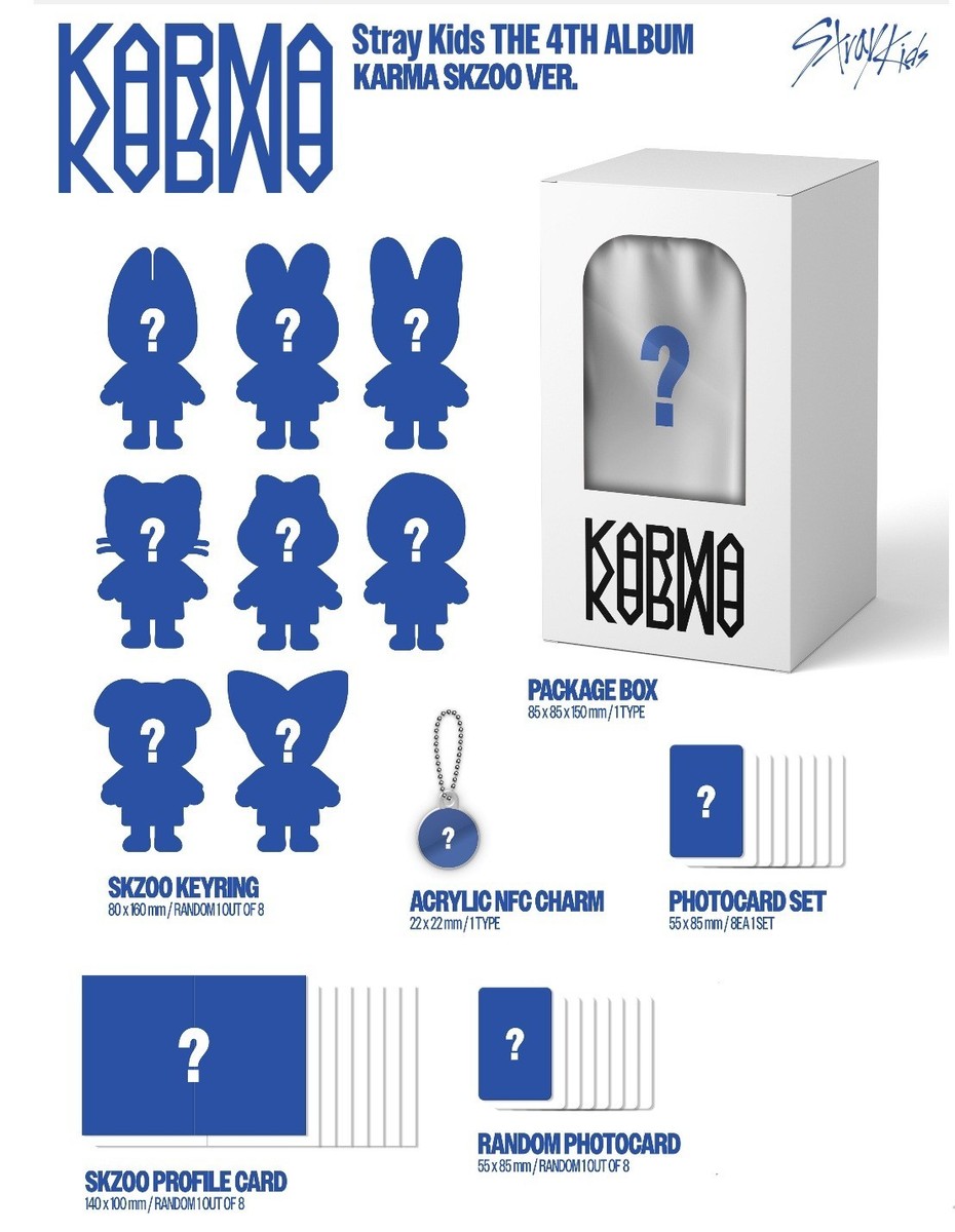 skzoo karma キーホルダー　トレカ STRAY KIDS SKZOO The 4th Album KARMA SKZOO VER PHOTOCARD