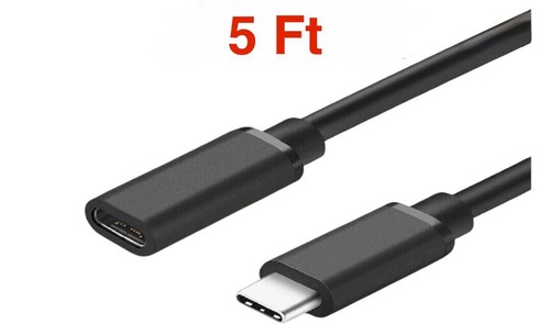 5 Ft Type C USB C Male to USB C Female Extension Data Cable USB C male to female - Picture 1 of 2