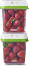 Rubbermaid FreshWorks Produce Saver Containers 2 Pack 7.2 Cup BPA Free