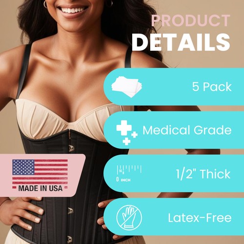 Nuevas Hojas de Espuma Lipo Millennium Premium (Paquete de 5) | Compresa de Grado Médico EE. UU.... - Imagen 7 de 8