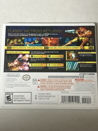 Metroid: Samus Returns für Nintendo 3DS 2DS 2017 Spiel USA Version Original - Bild 2 von 5