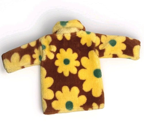 Vintage Childs Jacket 1970’s Floral Size 22 Months Yellow Flowers Hippie Boho - Picture 5 of 13