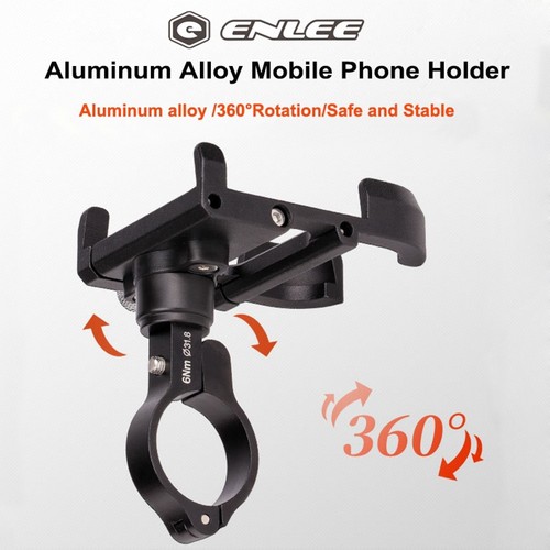 Support téléphone portable ENLEE 360° aluminium moto vélo support guidon - Photo 2 sur 15