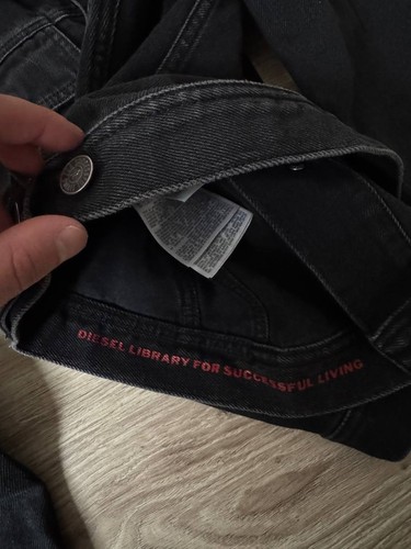 Diesel Black D-Milo Denim Trucker Jacket Men's Size L - Bild 7 von 10