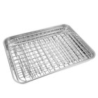 Backblech Mit Gitter Bräter Rost Röstständer Aus Rostfreiem Stahl