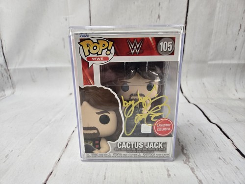 Funko Pop! WWE Cactus Jack #105  GameStop Exclusive Autographed  - Picture 10 of 11