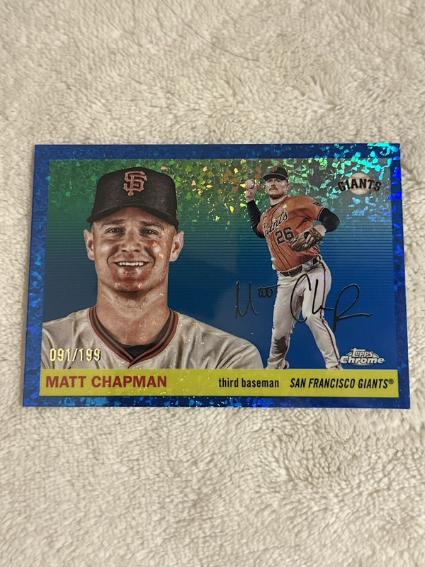2025 Topps Chrome Platinum Matt Chapman Blue /199