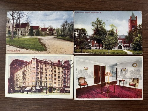 Lot of 26 Illinois IL Undivided & Divided Back Postcards ~ Posted & Unposted - Picture 12 of 17