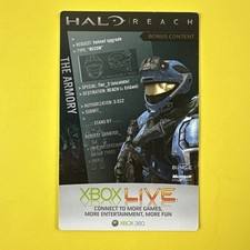 Halo Reach Spartan Recon Helmet Upgrade Xbox 360 DLC Card New Unused