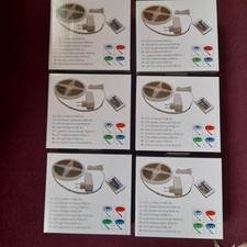 6Stk 5m LED Band Streifen RGB Strip Lichtleiste  Farbwechsel dimmbar OVP neu