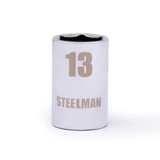 STEELMAN 3/8-Inch Drive 13mm Shallow 6-Point Socket, 78196