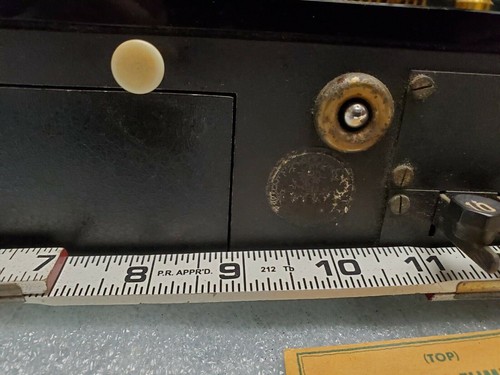 Vtg Analytical Instruments Co Balance scale Wood Brass Beam Glass Antique w keys - Picture 8 of 12