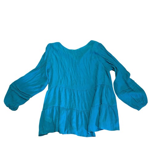 Zac & Rachel Women’s Plus Size Blouse 2XL Peasant Boho Lightweight