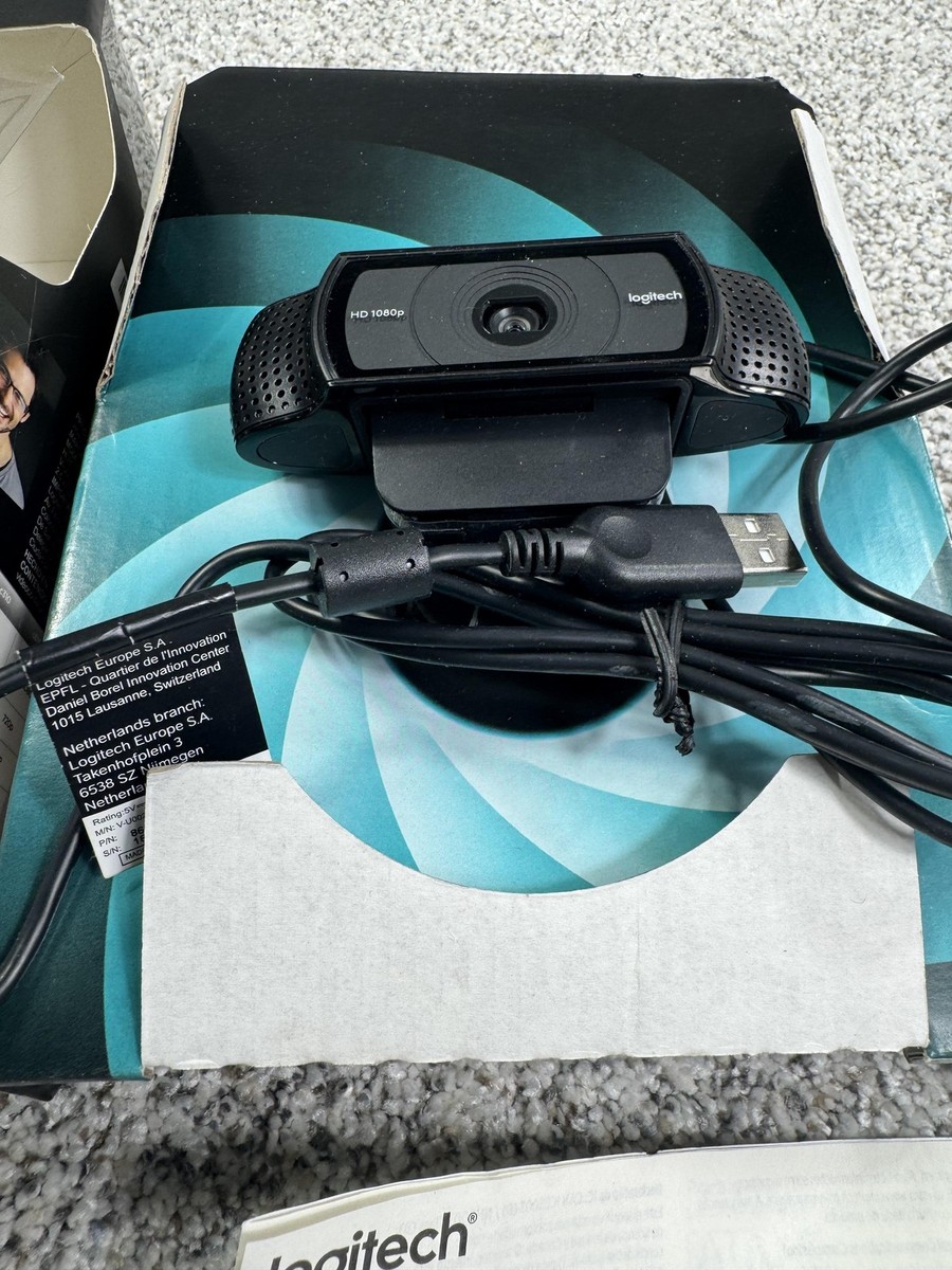 Logitech C920 HD Pro Webcam 1080p Autofocus Stereo Microphone Windows Mac  USB