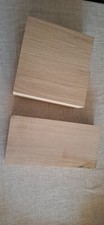 2 Solid Oak Wood Blocks, DIY, Pictures For Sizes,