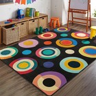 Kids Carpet Fun Playmat Educational Area Rug,6x9 ft Colorful Spots Print Wash...