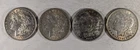 LOT OF 4 1921 P MORGAN SILVER DOLLARS #63