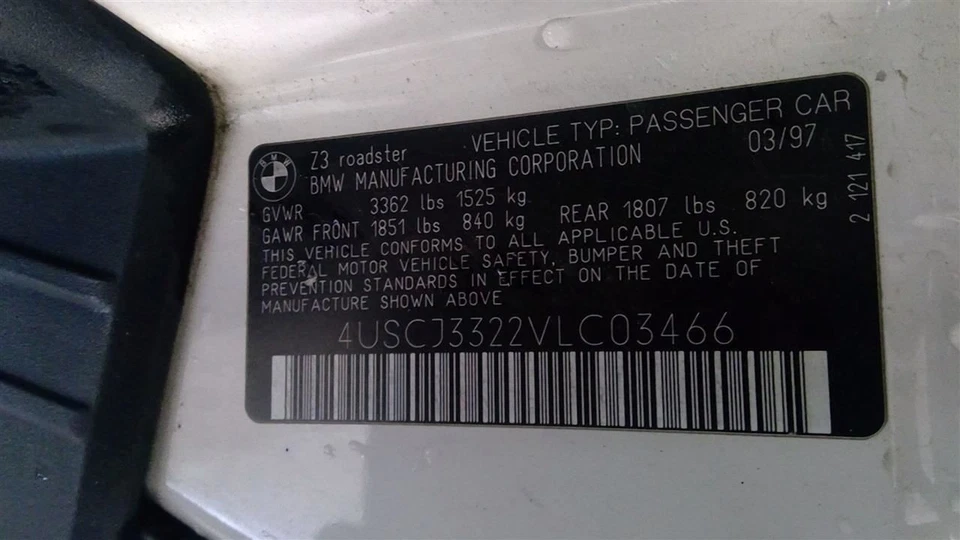 BMW Z3 1997 Manual Transmission 23001434408 5100 - Image 4 of 4