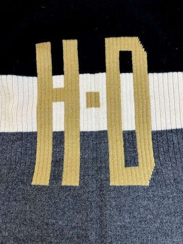 Vintage 90s HARLEY DAVIDSON Motorcycle Ribbed Knit RACING Sweater (Japan): Med - Picture 6 of 6