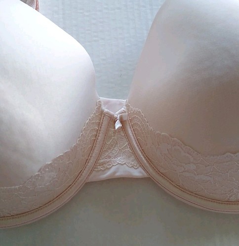 Vanity Fair Bra Womens Size 40DD Style 76382 Full Figure Blush Pink Lace Detail - Picture 2 of 7