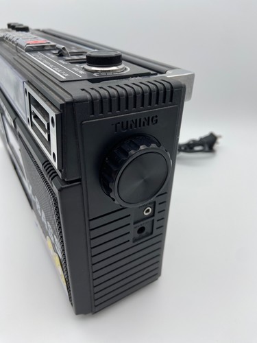 QFX J-22U 4 Band AM FM Cassette Recorder USB SD Vintage Style Boombox - Picture 3 of 8