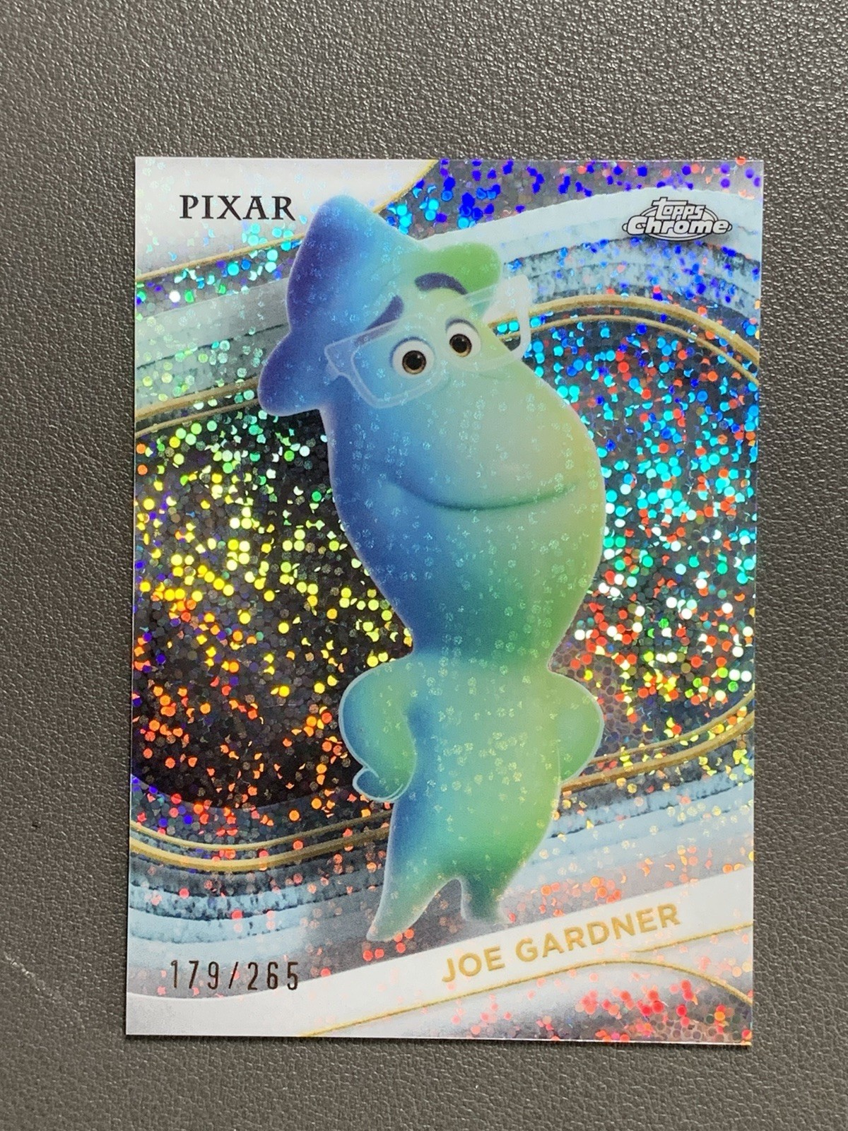 2025 Topps Chrome Disney JOE GARDNER White Speckle Refractor /265!