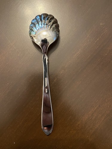 Oneida Jessica Stainless Scalloped Sugar Spoon 6” - Imagen 2 de 3