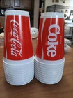Vntg Coca-Cola Plastic Cups (20)