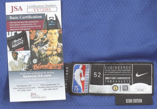 Stephen Curry Signed Golden State Warriors Nike Jersey With Inscriptions JSA - Picture 3 of 4