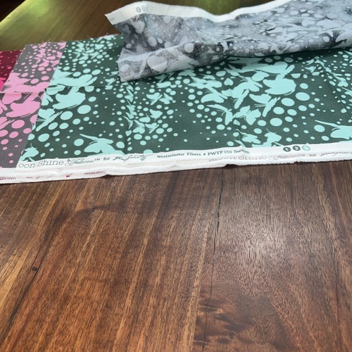 Tula Pink Moon Shine Swarm 4 Fat Eighth Fabric Lot Fern, Jam, Charcoal, Black - Picture 7 of 9