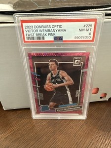 2023-24 Panini Optic - Rated Rookie Victor Wembanyama Pink Fast Break Prizm /25