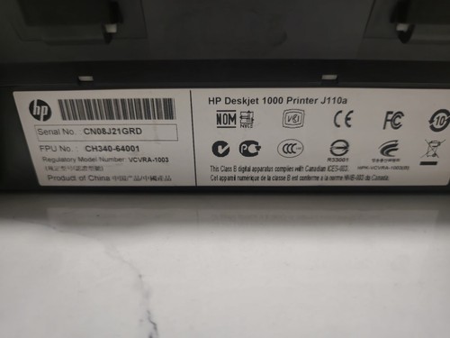 J110A HP DESKJET 1000 COMPACT DESKTOP 4800DPI 16PPM A4 FARBTINTENSTRAHLDRUCKER - Bild 10 von 13