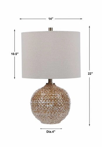 Lagos - 1 Light Table Lamp - 14 inches wide by 14 inches deep Lamps Uttermost - Picture 5 of 8