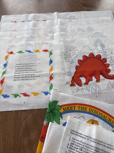 "Meet The Dinosaurs" Stoff Buch Panel ~ VIP Cranston ~ geschnitten & fertig zum Nähen - Bild 4 von 8