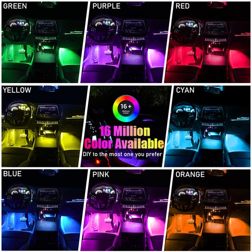 RGB Dream LED Bead Streamer Symphony Car Interior Fiber Optic Ambient Lightin - Picture 7 of 14