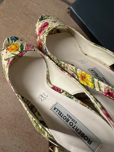 Roberto Botella Sling Pums Floral Bunt Gr. 37 Neu - Bild 3 von 7