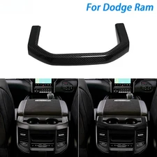 For Dodge Ram 1500 TRX 2019-2024 Real Dry Armrest Box Rear Cup Holder PanelCover