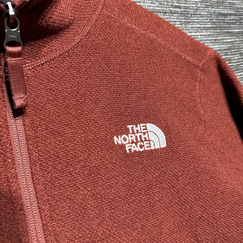 The North Face Sweater Men's M Brown Red Pullover 1/2 Zip - Picture 5 of 13