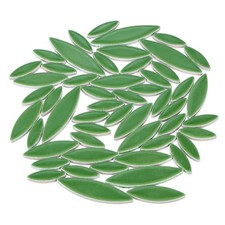 Ceramic Mosaic Tile, About 200g for Handicrafts, Blackish Green