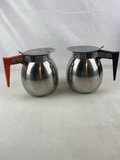Vintage Tablecraft Commercial Coffee Pots/Carafe, Flip Lid, Decaf And Regular 